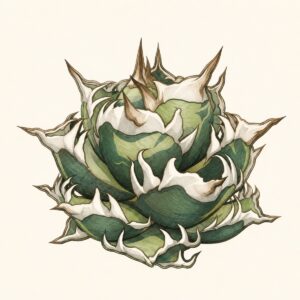 赤猫の標本画(生成イラスト)