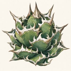 シーザーの標本画(生成イラスト)