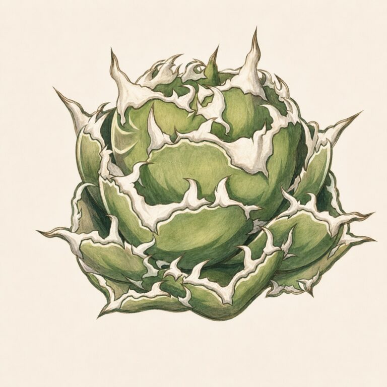 金鯨の標本画(生成イラスト・実在個体の写真ではありません)