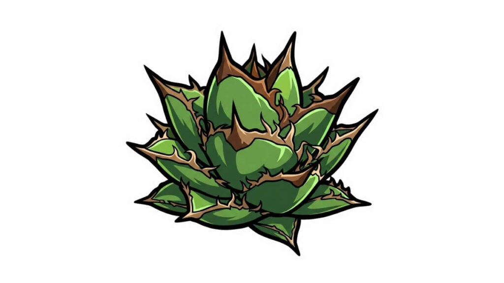 黒火焔 デフォルメ アガベ チタノタ アイコン サムネ