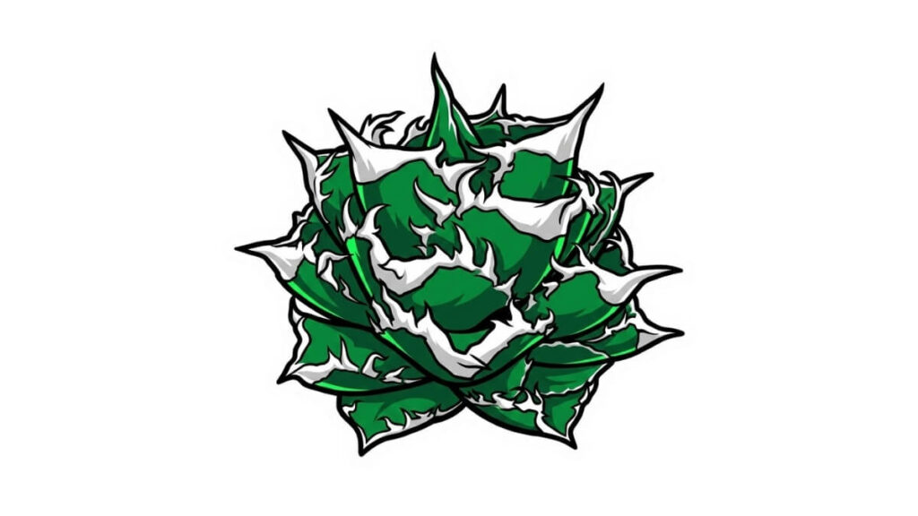 大白鯊 デフォルメ アガベ チタノタ アイコン サムネ