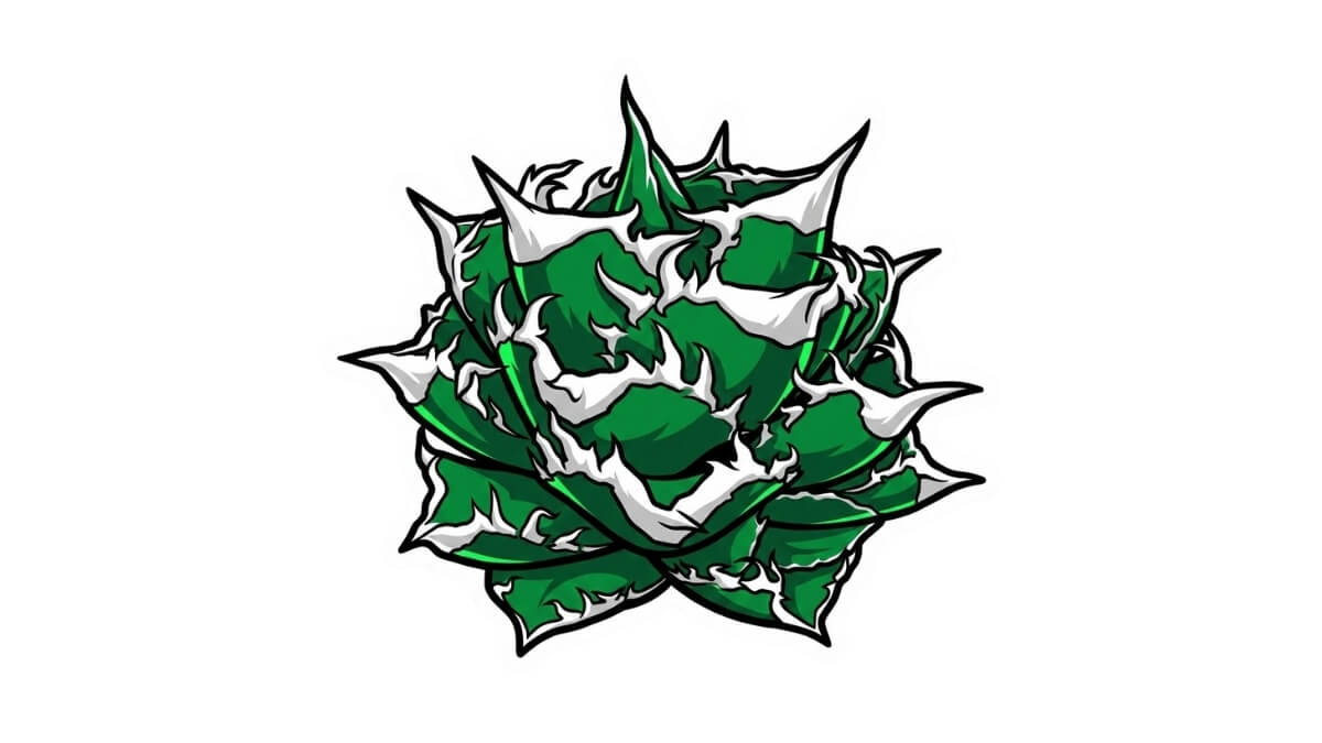 大白鯊 デフォルメ アガベ チタノタ アイコン サムネ