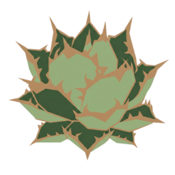 タグ 鋸歯色 茶系 アイコン