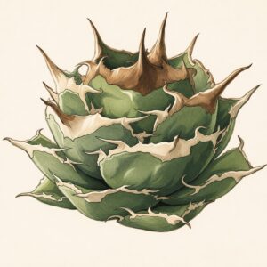 黒豹の標本画(生成イラスト)