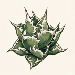 狼人の標本画(生成イラスト)